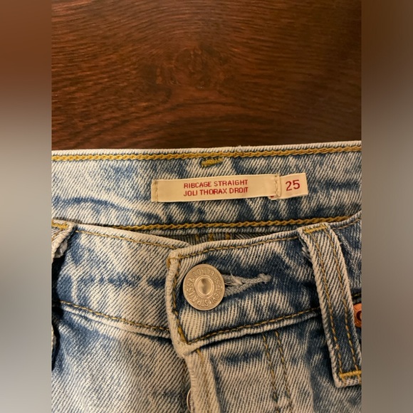 Levis Ribcage Straight Ankle Jeans (Size 25) - Picture 3 of 4